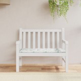 Cumpara ieftin Pernă bancă de grădină model frunze, 100x50x3 cm, textil oxford
