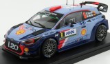 Macheta metalica Hyundai i20 WRC 1:24 N6 Rally Tour de Corse 2017 Dani Sordo Carlos del Barrio Blue Red