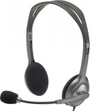 CASTI Logitech, &quot;H111&quot;, cu fir, standard, utilizare multimedia, call center, microfon pe brat, conectare prin Jack 3.5 mm, negru, &quot;981-000593&quot;, (timbr