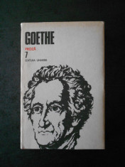 GOETHE - PROZA volumul 7 foto