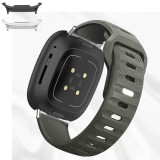 Curea din silicon compatibila cu Samsung Galaxy Watch9 44mm, Chrome Gray