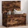 VidaXL Cutie de depozitare, stejar fumuriu, 60x35x35 cm lemn prelucrat 840678