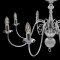 Candelabru, argintiu, 8 becuri E14 - 8