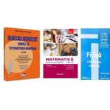 Pachet Bacalaureat 2026. Limba si literatura romana, Matematica M1 Teste si Fizica 100 variante rezolvate - Mariana Badea, Rodica Manolescu, Doru Badi