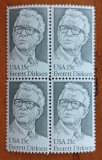 USA-''personalitati''-timbru in bloc de 4-MNH LUX-NESTAMPIL.-VEZI SCAN