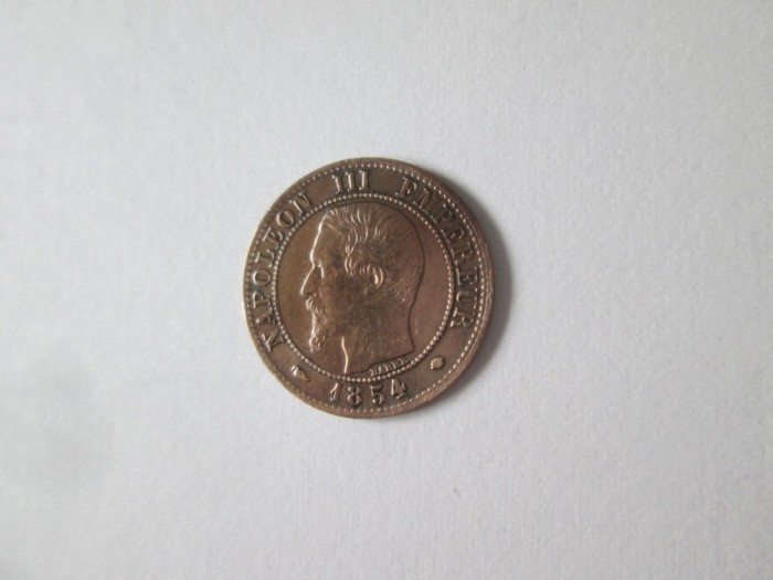 Franta 1 Centime 1854 MA(Marseille) Napoleon III