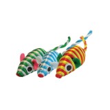 JUCARIE PENTRU PISICI SET 80 SOARECI RAFIE 4.5CM