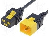 Cablu alimentare AC, 2m, 3 fire, culoare negru, IEC C19 mama, IEC C20 tata, SCHURTER - 6051.2047