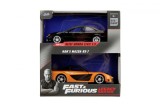 Jada Fast &amp; Furious Legacy Series Set 2 Masinute Metalice Honda Civic Si Mazda Rx-7 Scara 1:32