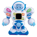 Robot educativ Roby Vorbeste Romaneste, ecran LED, 2 moduri de joaca, cantece, poezii, istoria alfabetului, 18 luni+