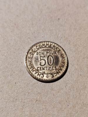 Franța 50 centime 1923 foto