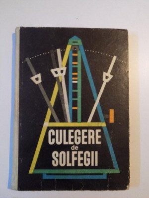 CULEGERE DE SOLFEGII de GIA FILIPESCU , 1963 foto