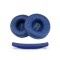 Set 2 bureti TXE + Banda superioara pentru casti JBL Tune 525BT / 520BT / 510BT / 500BT On-Ear, Albastru, Spuma cu memorie, Piele ecologica creponata