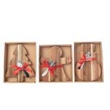 Figurine din lemn - Acacias Cheese Board - Snowman, Gingerbread Man, Tree - mai multe modele | Kaemingk