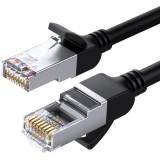 Cablu Retea UGREEN NW101 Flat, UTP, Cat6, 0.5m, Negru