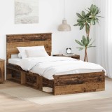 Cumpara ieftin Cadru de pat Lemn vechi 100 x 200 cm Lemn de pin masiv