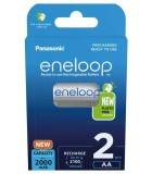 Panasonic Eneloop set acumulatori Ni-MH AA R6 2000mA 2100 cicluri 2buc BK-3MCDE/2BE 5410853064176