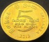 Moneda 5 RUPII - SRI LANKA, anul 2013 * cod 1476 = A.UNC, Asia