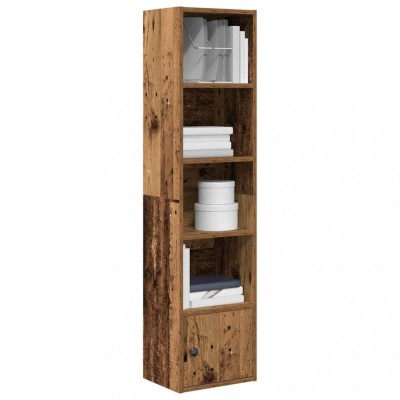 Bibliotecă, lemn vechi, 31x24x127 cm, lemn prelucrat foto