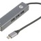 Hub USB 3.0 cu RJ45 și 3 Porturi USB-A și USB-C