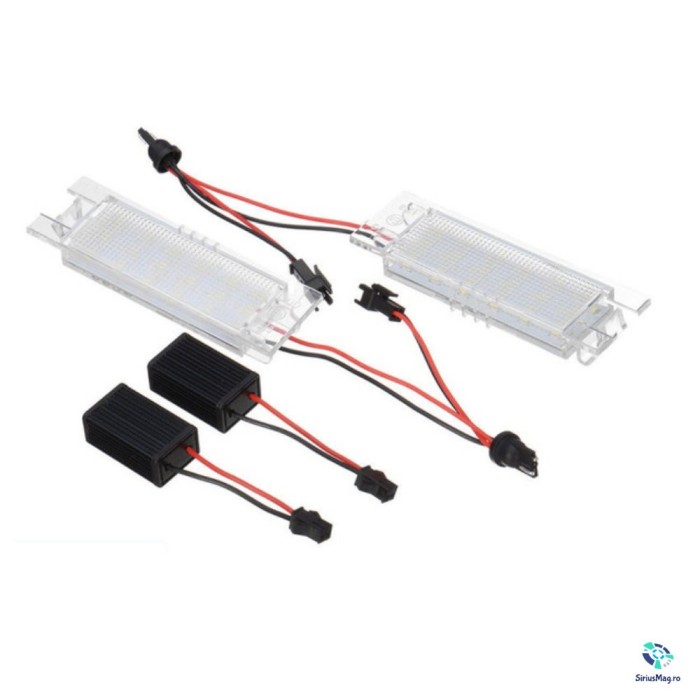 Set 2 Lampi LED Iluminare Numar Inmatriculare pentru Alfa Romeo