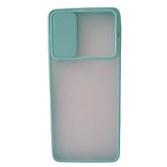 Huse siliconcu protectie camera slide Samsung Galaxy S20 Plus , S20+ , Turcoaz