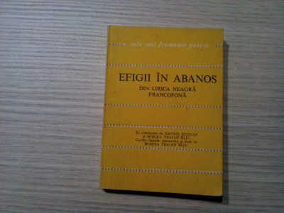 EFIGII IN ABANOS - Mircea Traian Biju (dedicatie-autograf) editie - 1978, 255 p. foto