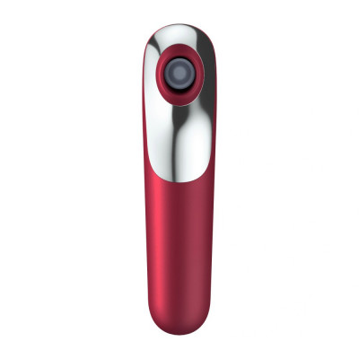 Dual Love Red - Vibrator pentru Stimulare Clitoris, 16.5x3.7 cm foto