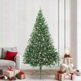 VidaXL Pom de Crăciun artificial pre-iluminat Verde 240 cm PVC 3397041