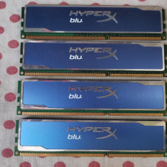 Kit Dual Channel Memorie Ram HyperX BLU 8 GB (4X2) DDR3 1600 Mhz