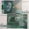 Bancnota Kyrgyzstan 5.000 Som 2016 - P30b UNC ( vezi descriere )