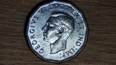 Canada - moneda aniversara de colectie WW II - 5 cents 1944 George VI- Victorie! foto