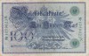 GERMANIA 100 marci 1908 serie verde VF+!!!
