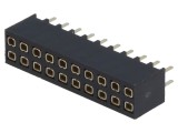 Soclu pini mamă 20 pini 2,54mm 2x10 THT