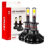 Kit Becuri LED H1 30W 3000lm, 6000K Alb, Faro CX 01072, Aliaj Aluminiu, Fara Ventilator, Auto, Instalare Usoara