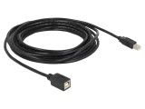 Cablu USB 2.0 B 5m, negru, 24AWG/28AWG - DELOCK