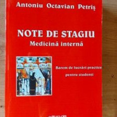Note de stagiu Medicina interna- Antoniu Octavian Petris