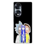 Husa compatibila cu Honor 70 Silicon Gel Tpu Model Rick And Morty Connected