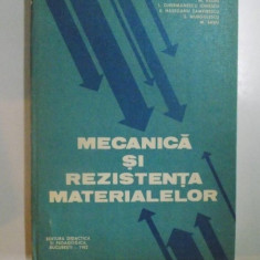 MECANICA SI REZISTENTA MATERIALELOR de D. D. BOIANGIU... M. SAVU , 1982