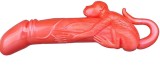 Cumpara ieftin Dildo Realist Monkey, Soft PVC, Rosu, 25 cm, Mokko Toys