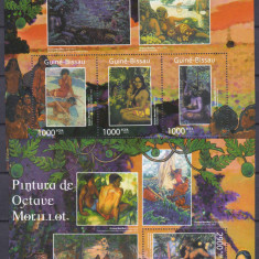 DB1 Pictura Guineea Octave Morillot stil Gauguin MS + SS MNH