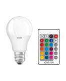 Cumpara ieftin Set 2 Becuri LED RGBW Osram Star Classic A, E27, 9W (60W), 806lm, Telecomanda, Lumina Colorata, Dimabil