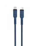 Cablu Date si Incarcare Hoco X59 USB-C la Lightning 2m, Albastru inchis