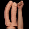 Dildo XXL Dublu Realistic Mega Double, Natural, 30.4 cm, Lovetoy