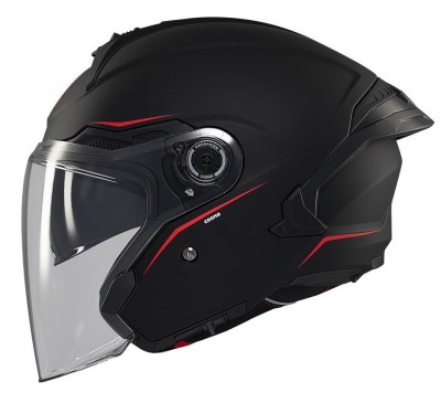 Casca open face pentru scuter - motocicleta MT Cosmo SV A1 negru mat (ochelari soare integrati) XS (53/54cm) foto