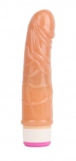 Vibrator Realist Stud Rod Multispeed, TPE, Natural, 17.5 cm foto