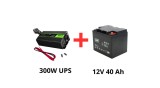 Green Cell Alimentare Neintreruptibila UPS 300W cu Baterie AGM 12V 40Ah pentru Pompe Circulatie