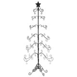 Cumpara ieftin Brad de Craciun din metal pentru decor, negru, 215 cm