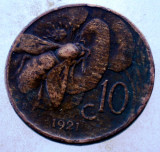 7.608 ITALIA VITTORIO EMANUELE III 10 CENTESIMI 1921 R, Europa, Bronz