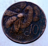 7.608 ITALIA VITTORIO EMANUELE III 10 CENTESIMI 1921 R